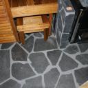 Slate saunan liuskekivilattia