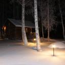Slate liuskekivisokkeli, talvikuva
